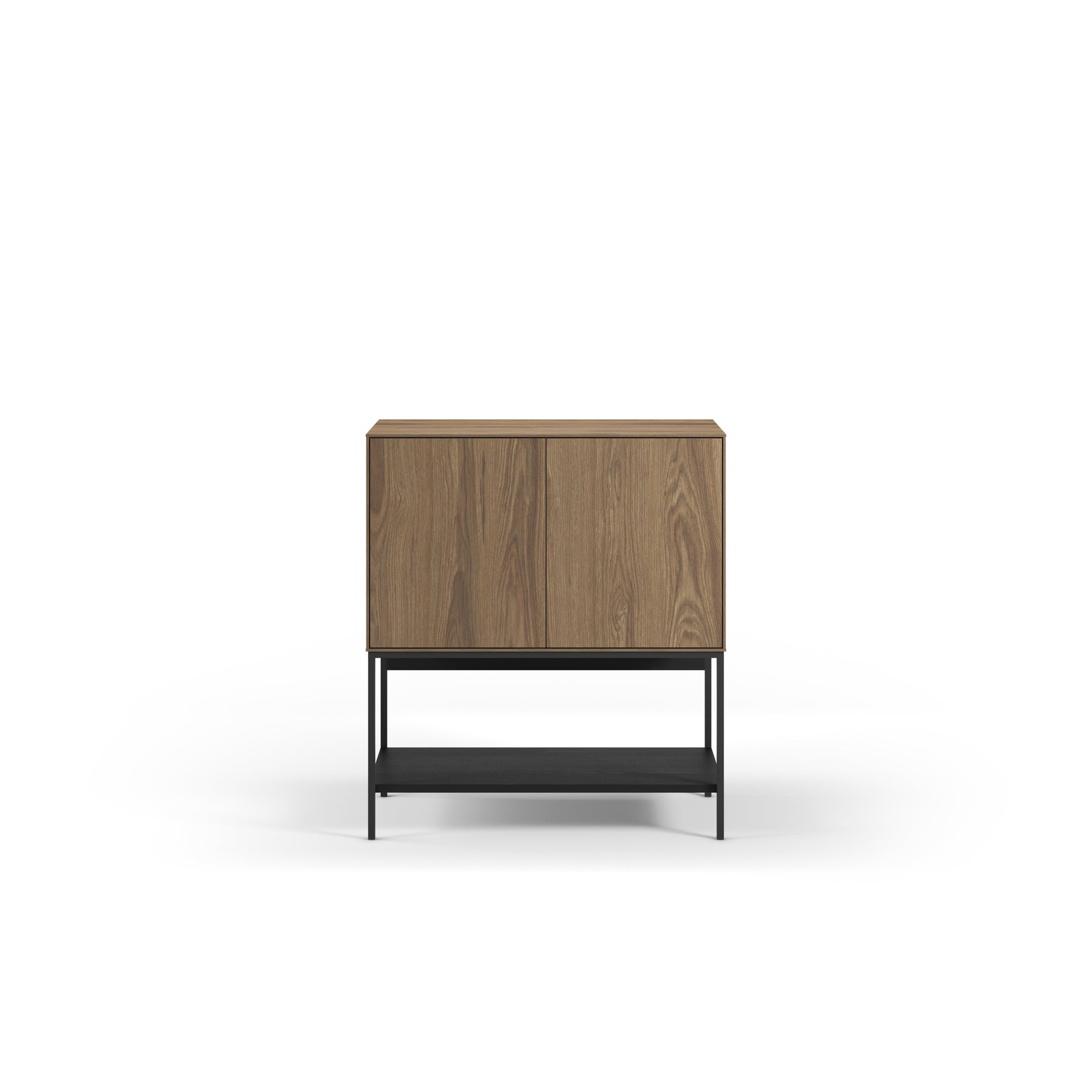 Credenza 2 ante con gamba in metallo Emy 80x90 cm