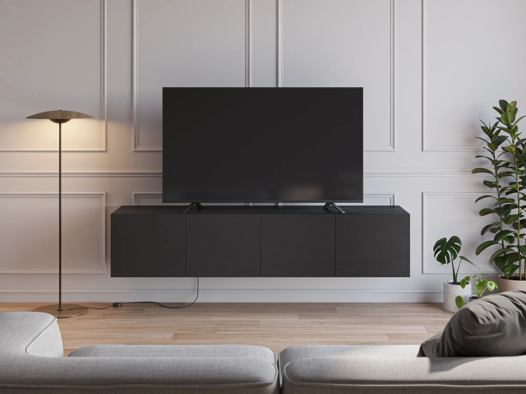 Mobile TV 4 ante sospeso Delya 180x38 cm