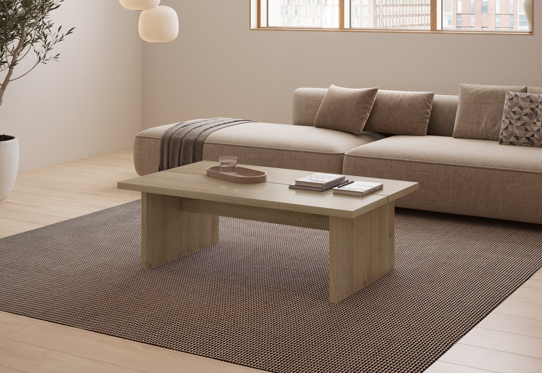 Tavolino rettangolare Lennor 70x40 cm