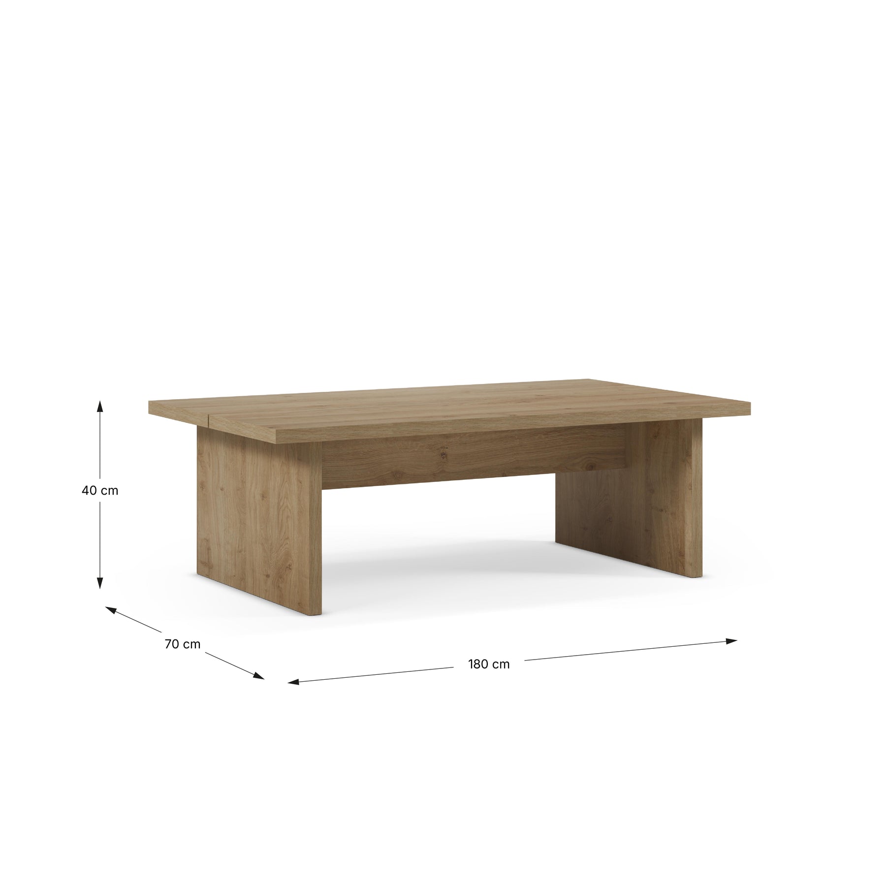 Tavolino rettangolare Lennor 70x40 cm