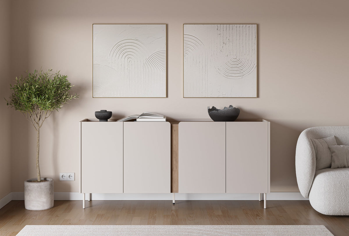 Madia 4 ante crema Lucis 180x82 cm