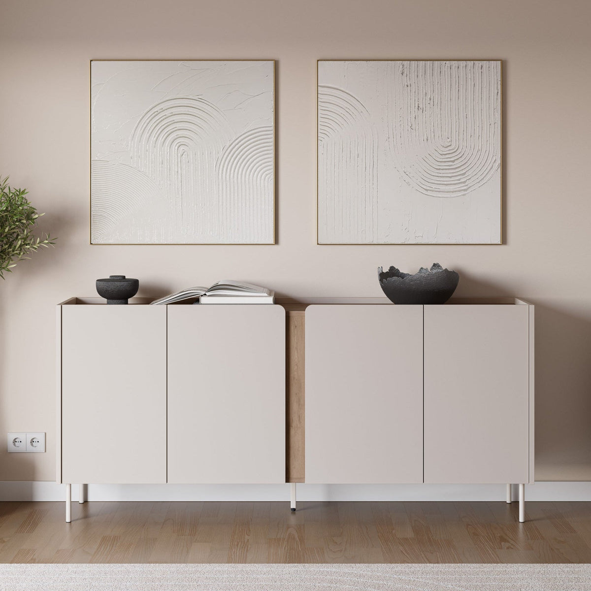 Madia 4 ante crema Lucis 180x82 cm