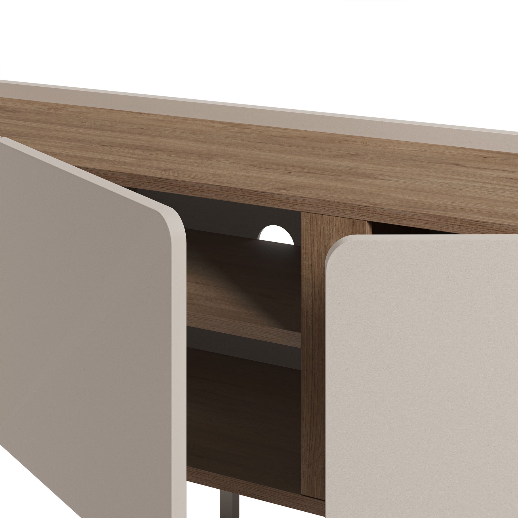Mobile TV 3 ante crema Lucis 140x53 cm