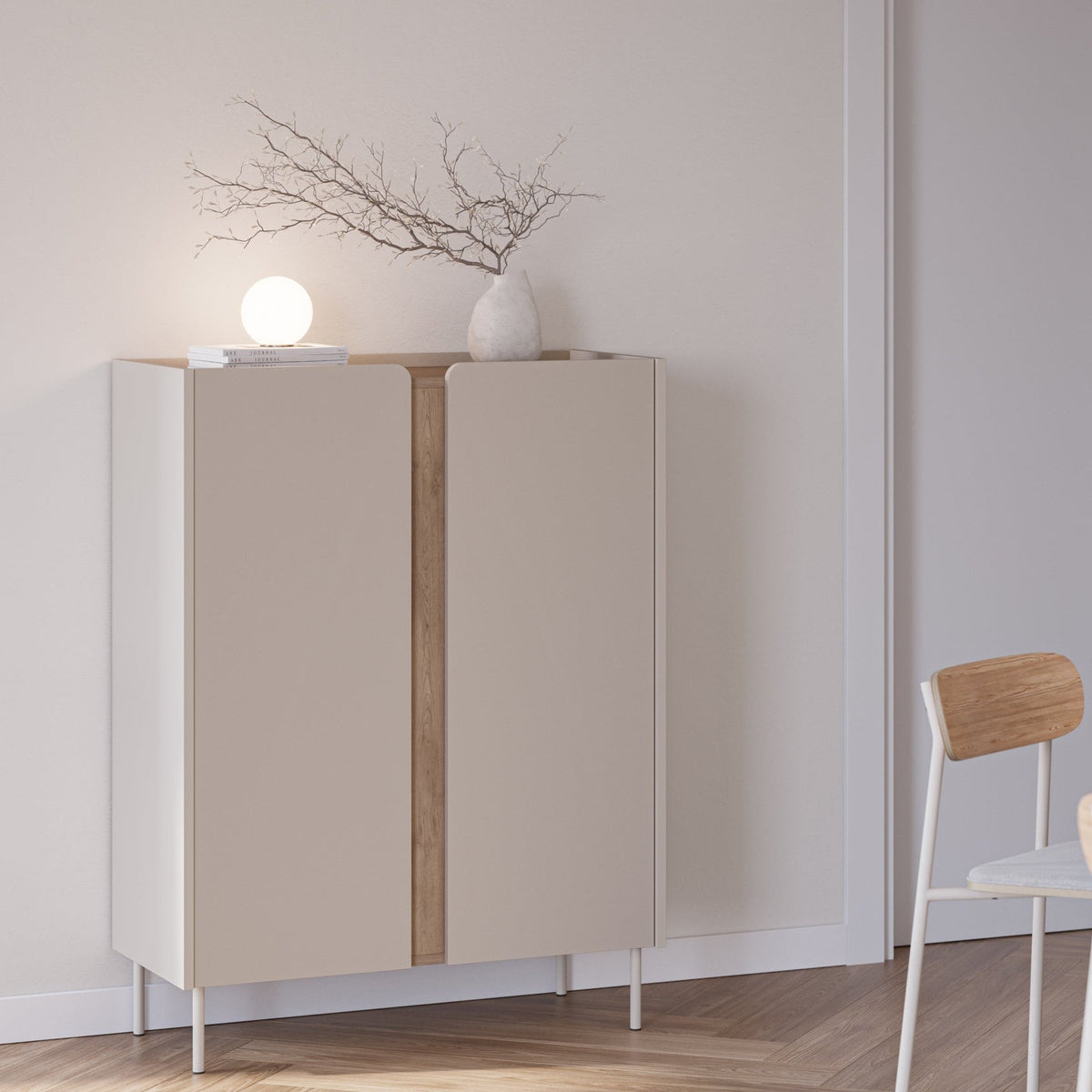 Credenza 2 ante crema Lucis 90x120 cm