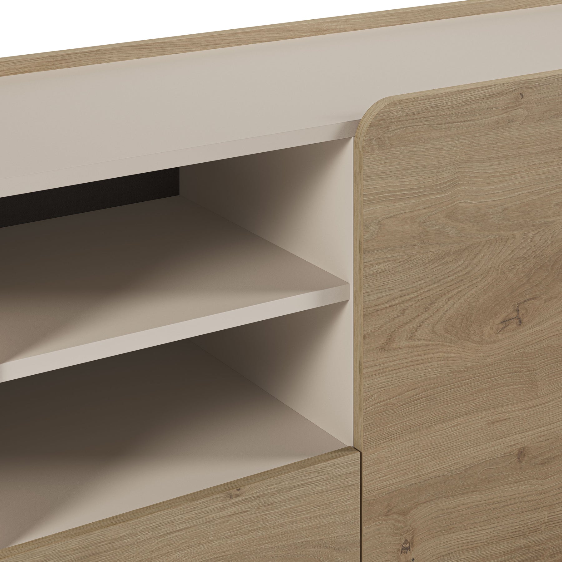 Madia 3 ante 1 cassetto rovere Dara 180x75 cm