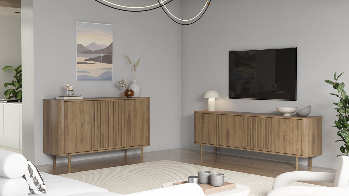 Mobile TV 4 ante rovere Ada 180x60 cm