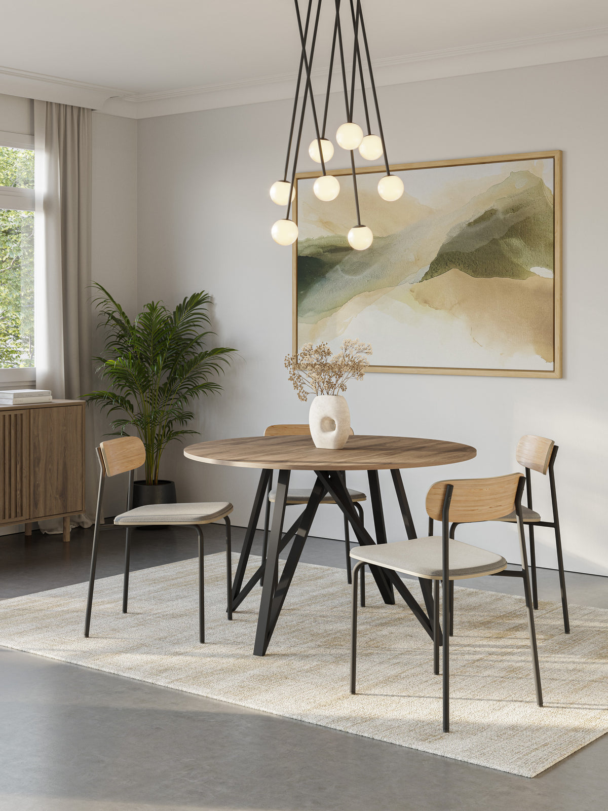 Tavolo rotondo rovere Ada 130x76 cm