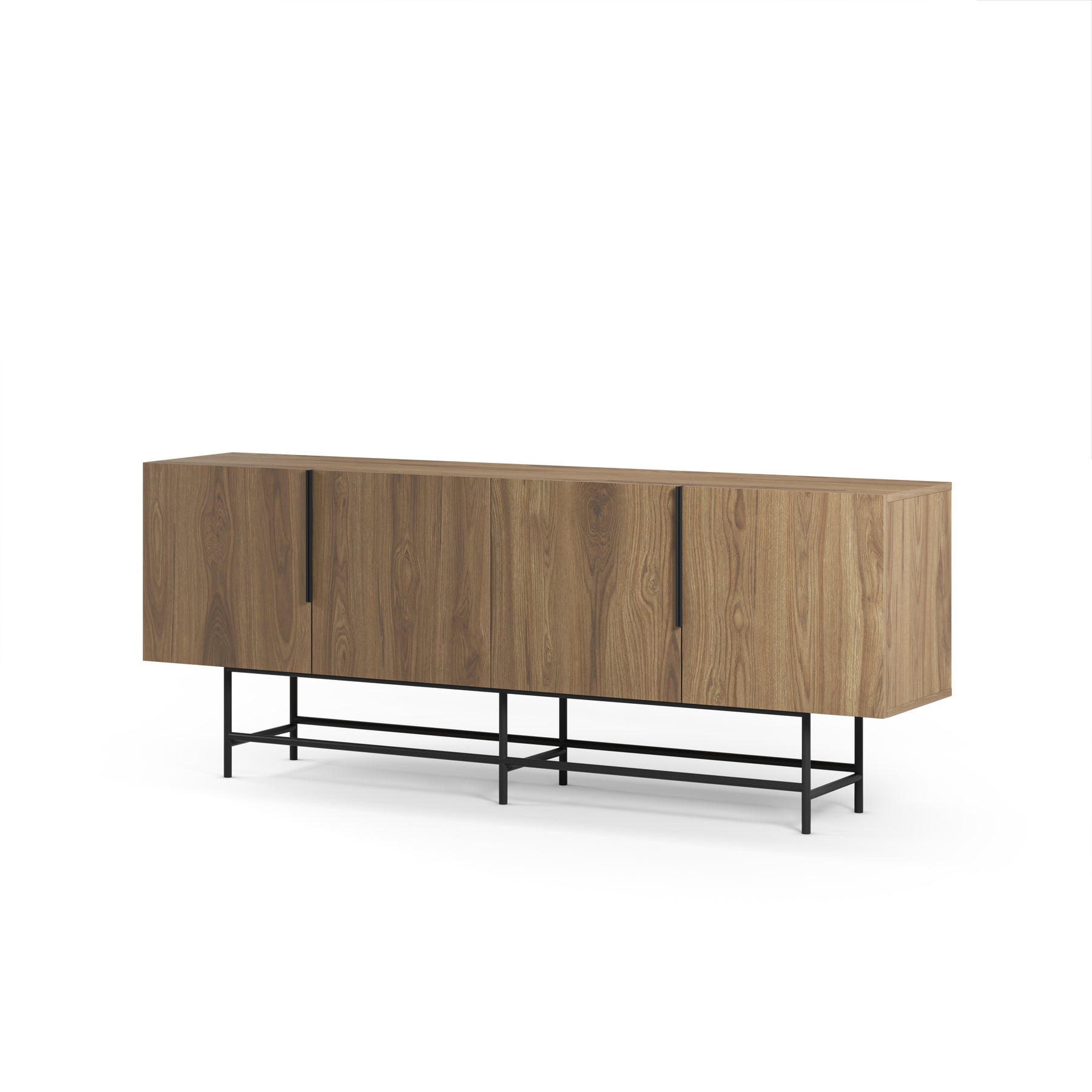 Madia 4 ante con gamba in metallo Elide 200x77 cm