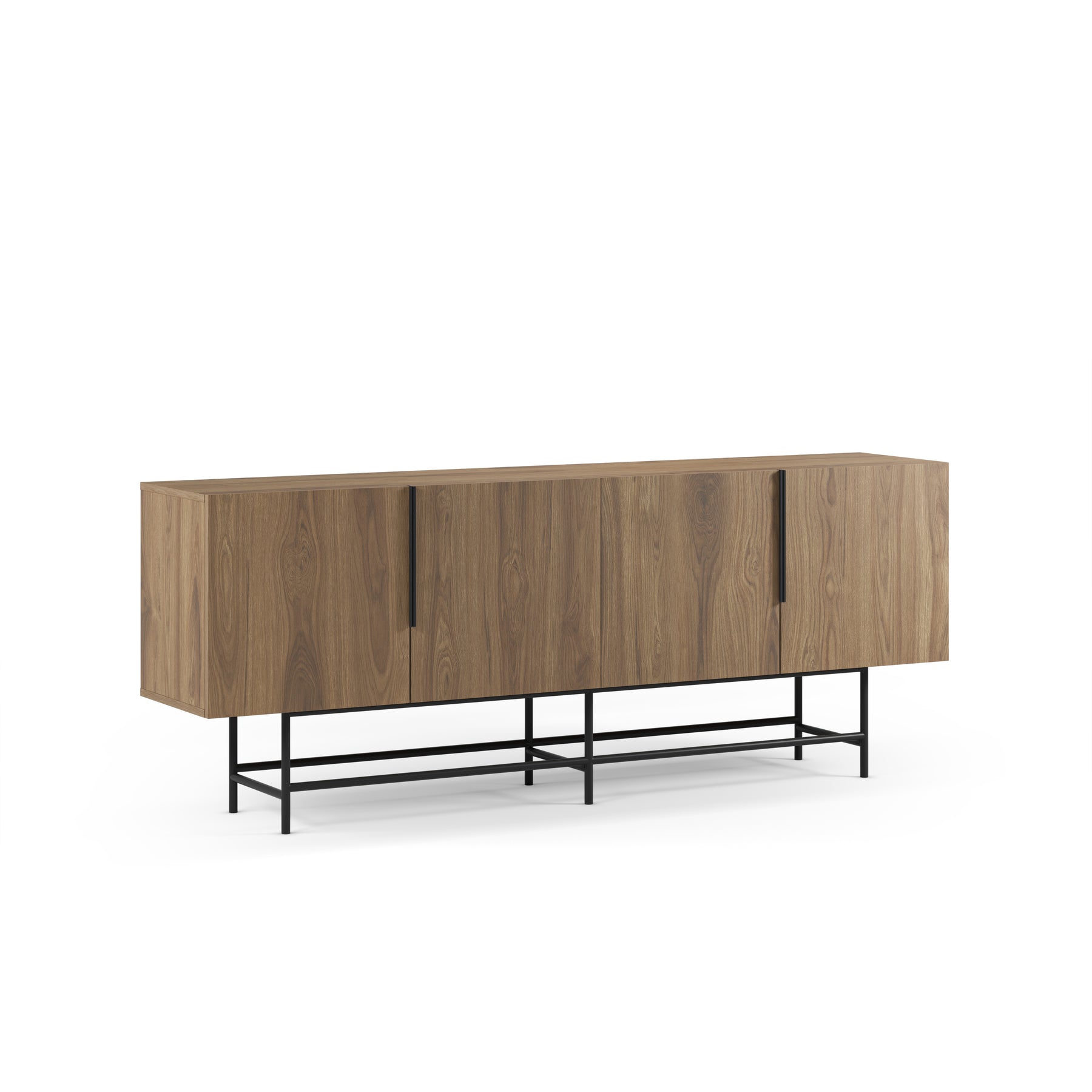 Madia 4 ante con gamba in metallo Elide 200x77 cm