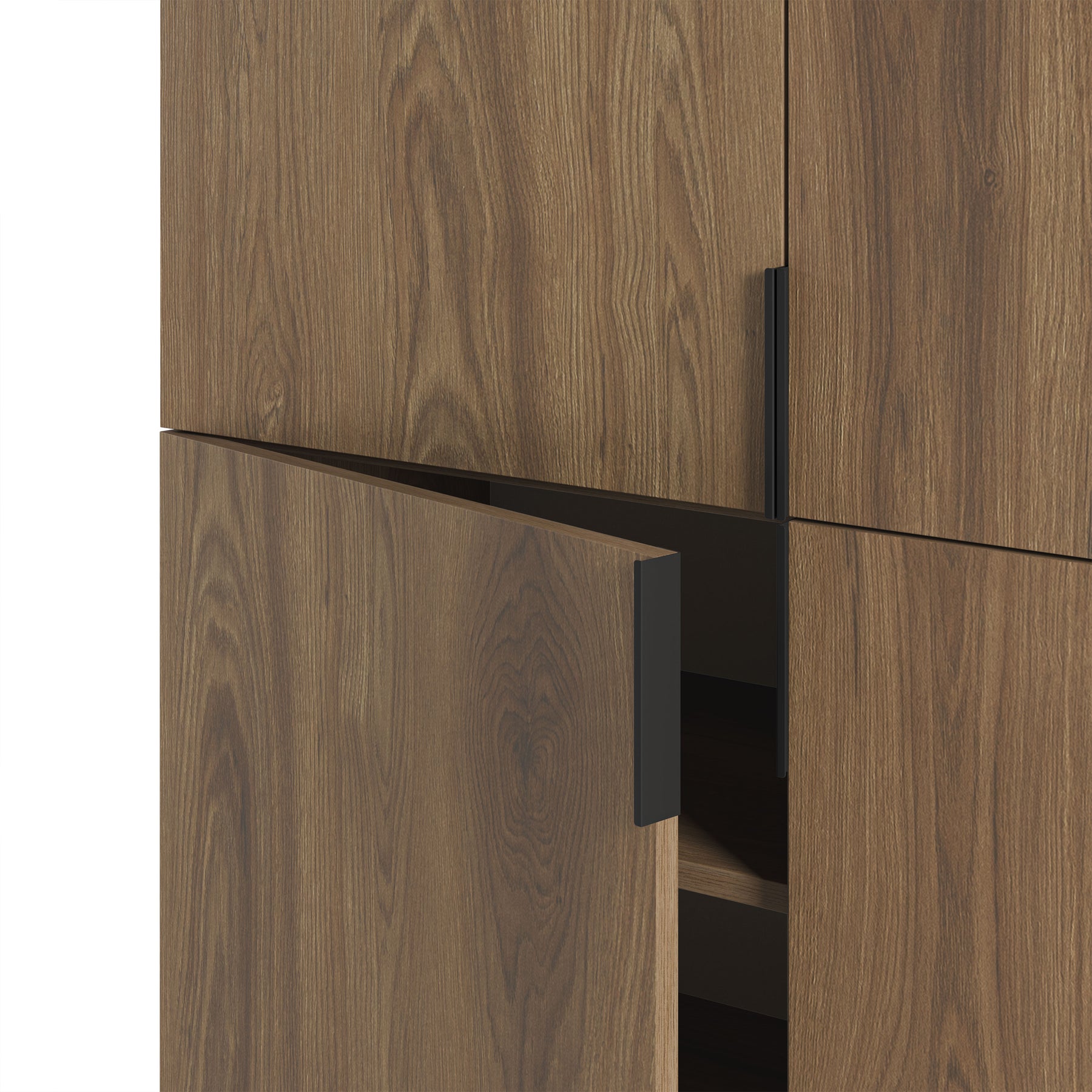 Credenza 4 ante con gamba in metallo Elide 100x128 cm