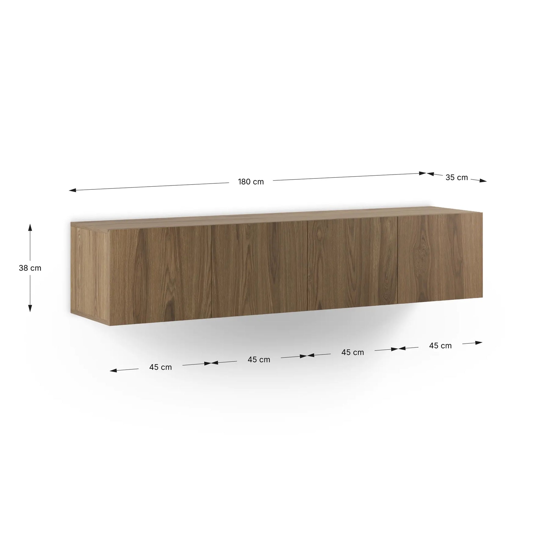 Mobile TV 4 ante sospeso Delya 180x38 cm