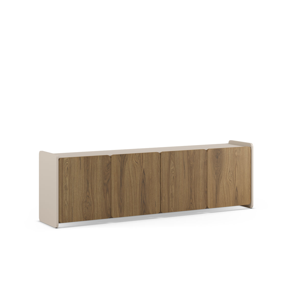 Mobile TV 4 ante crema/rovere Luon 180x55 cm