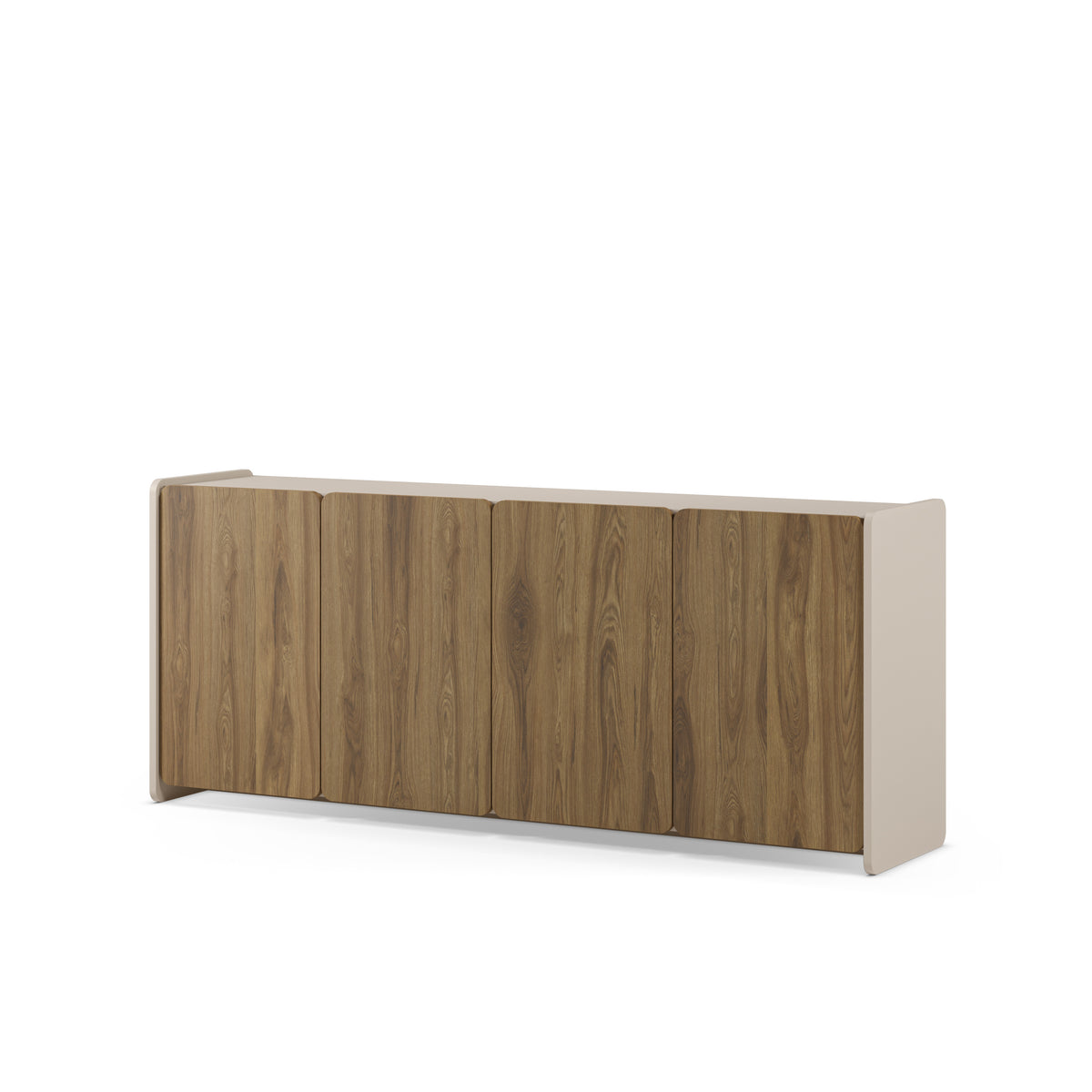 Madia 4 ante crema/rovere Luon 180x80 cm