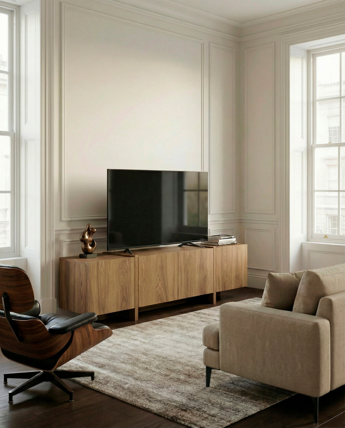 Mobile TV 4 ante rovere Zyra 180x55 cm