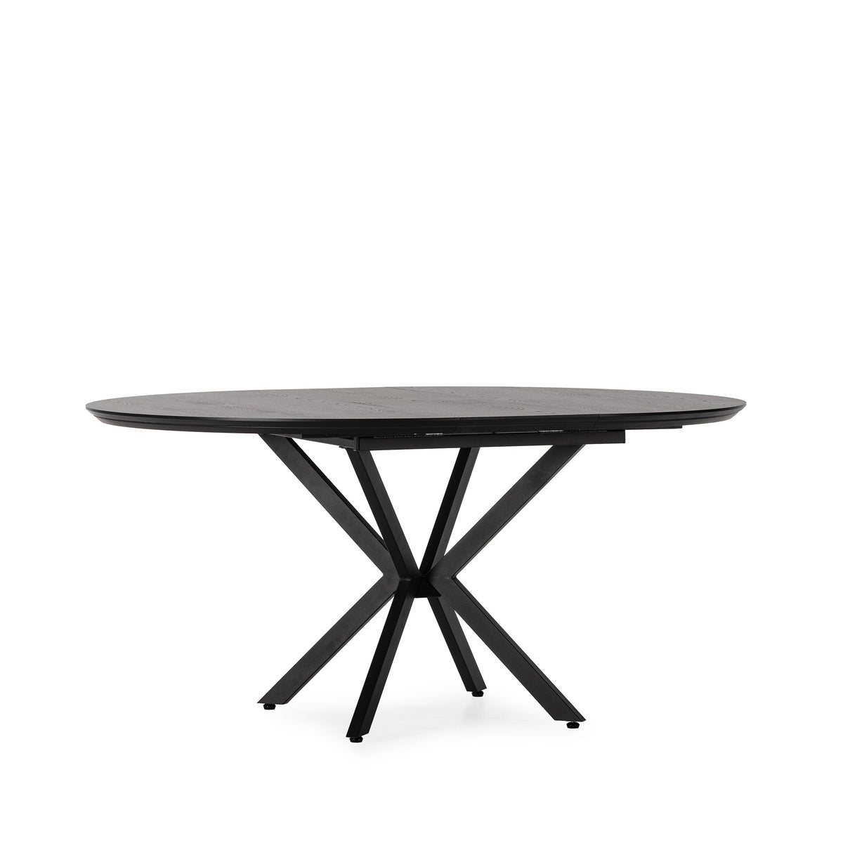 Tavolo rotondo allungabile con gamba in metallo Nayra 126/160x75 cm