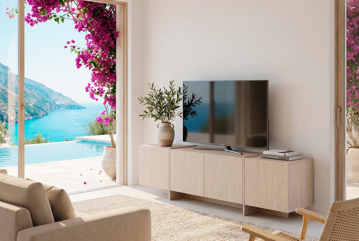 Mobile TV 4 ante rovere Vivory 180x55 cm