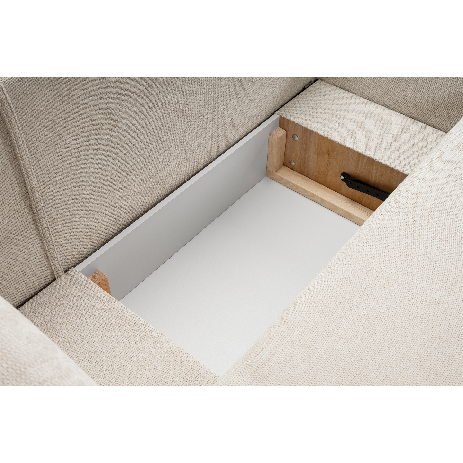 Divano letto angolare in tessuto cinigliato Madrid 248x174 cm