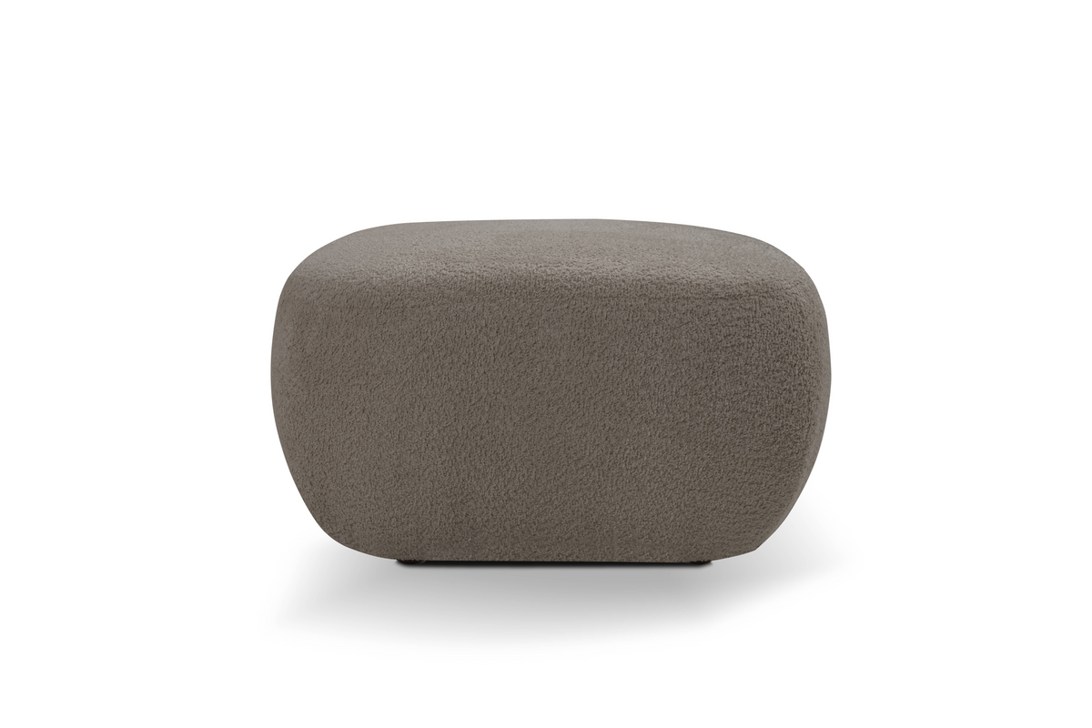 Pouf in tessuto bouclè Madrid 75x39 cm