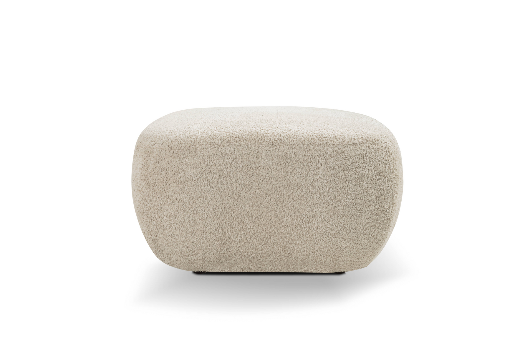 Pouf in tessuto bouclè Madrid 75x39 cm