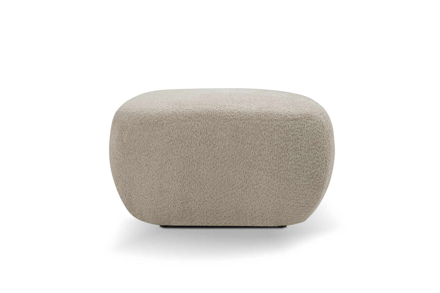 Pouf in tessuto bouclè Madrid 75x39 cm