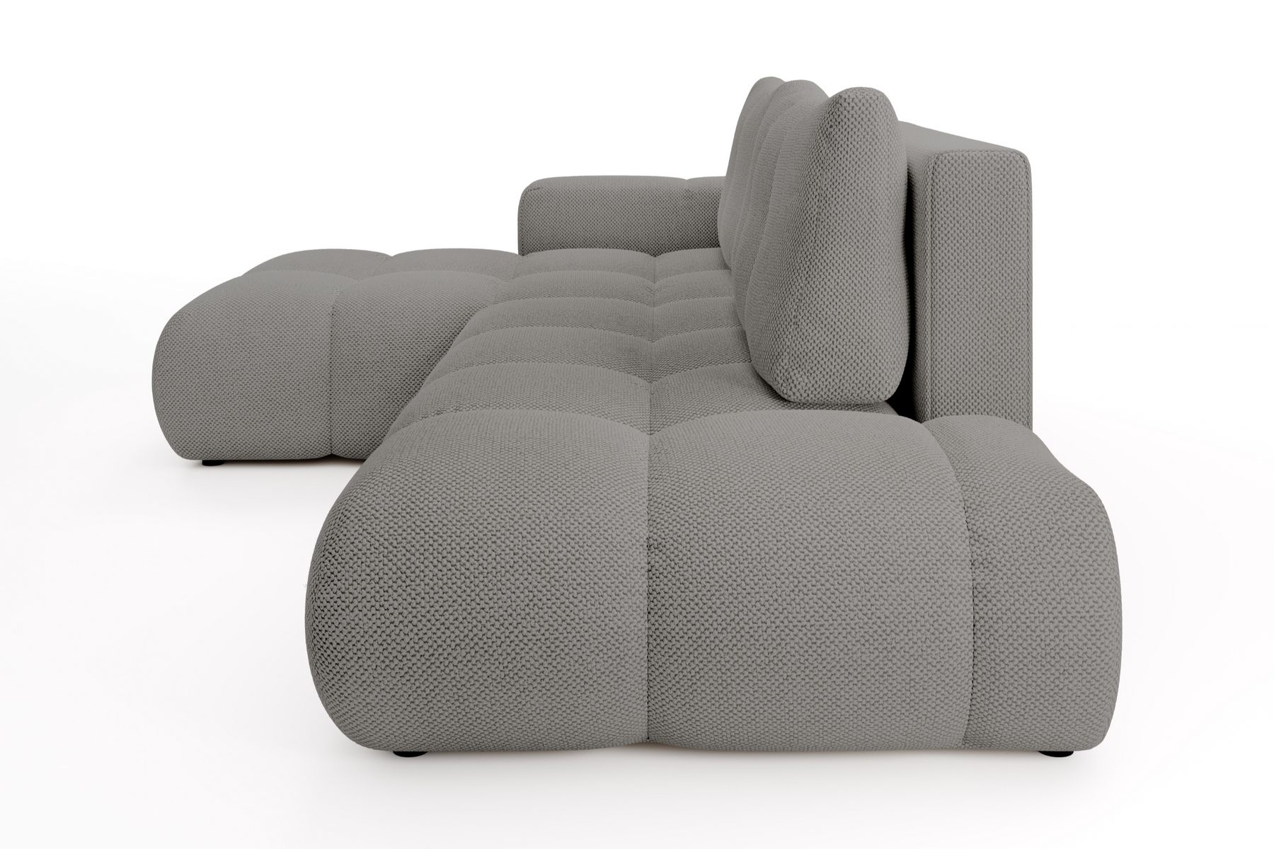 Divano letto angolare in tessuto cinigliato Vienna 286x177 cm