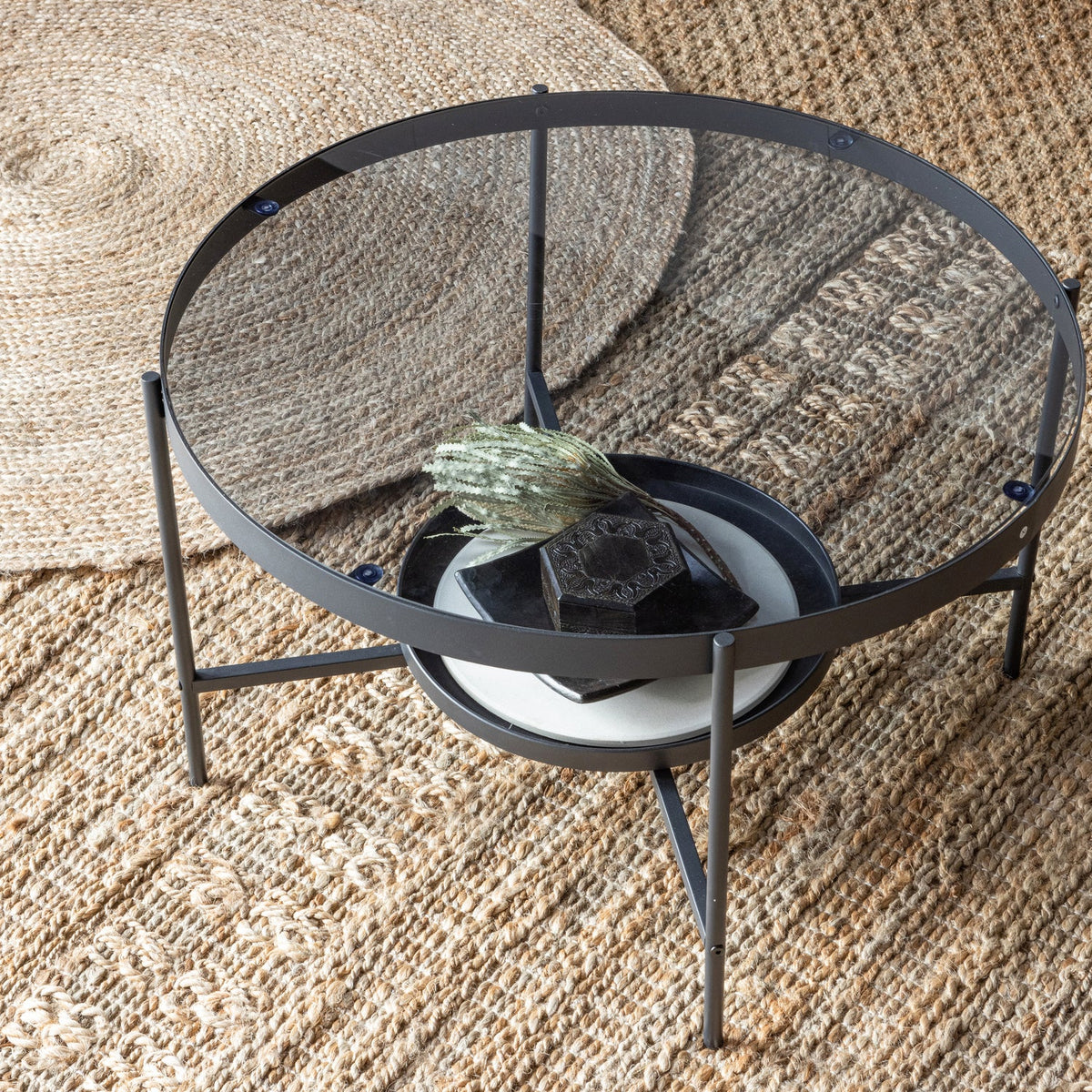 Set di 2 tappeti Ross 150x150 cm