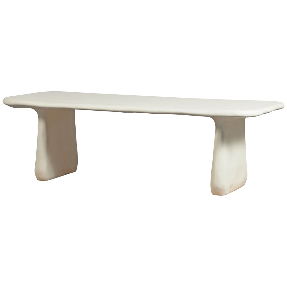 Tavolo da esterno bianco opaco Sole 240x75 cm