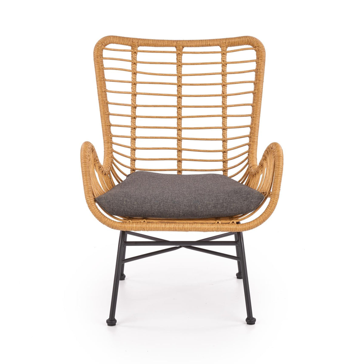 Sedia da esterno in rattan sintetico Flora 69x42 cm