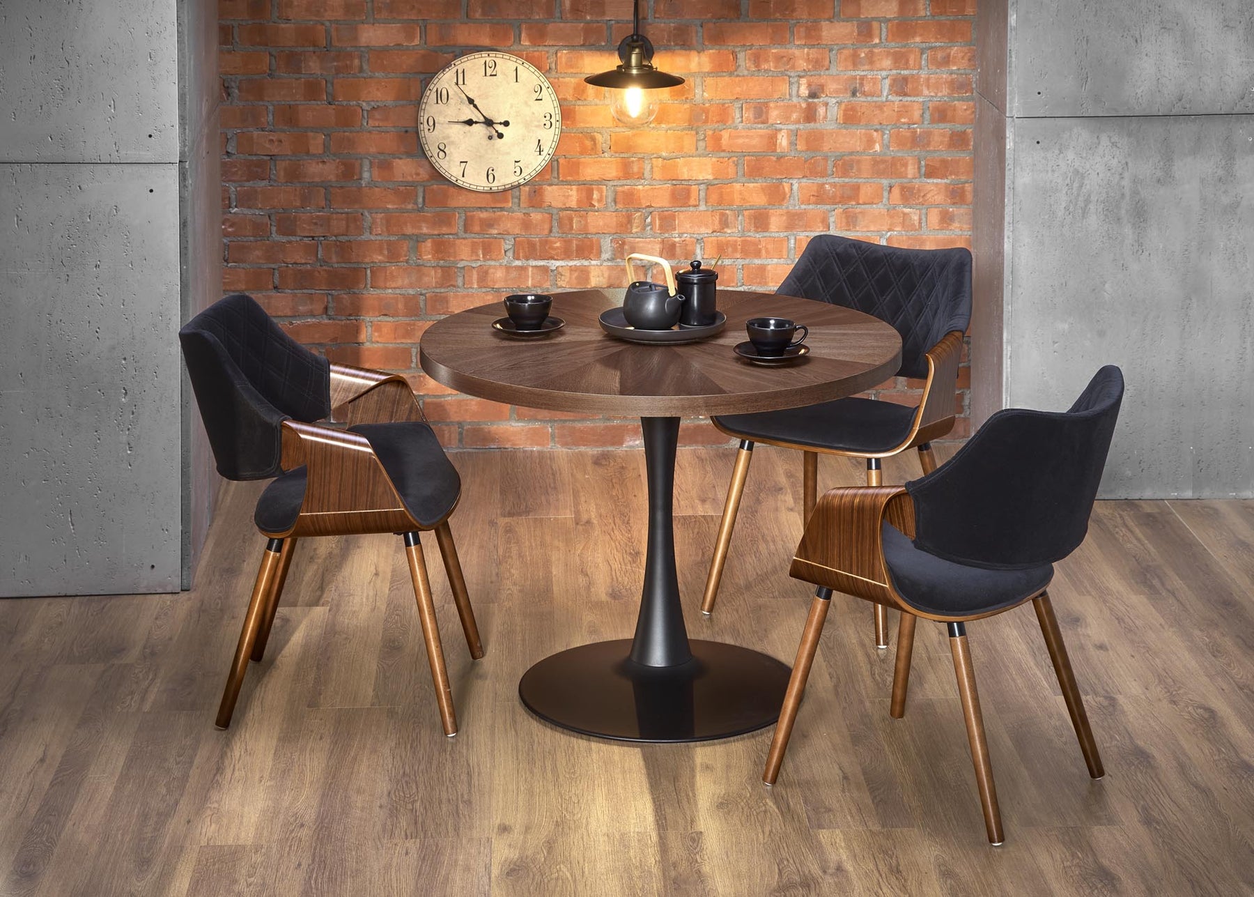 Tavolo rotondo per 4 persone rovere Orbis 100x75 cm