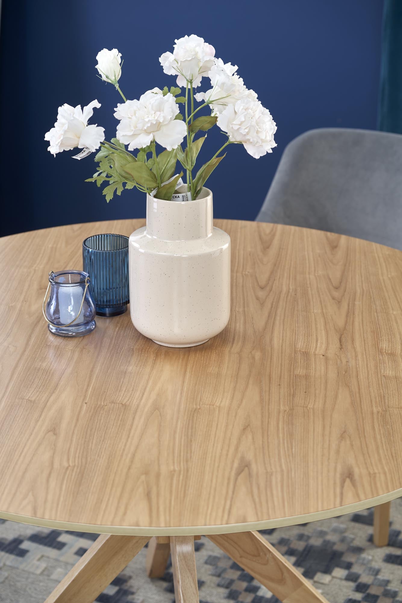 Tavolo rotondo per 4 persone rovere Sphera 120x77 cm