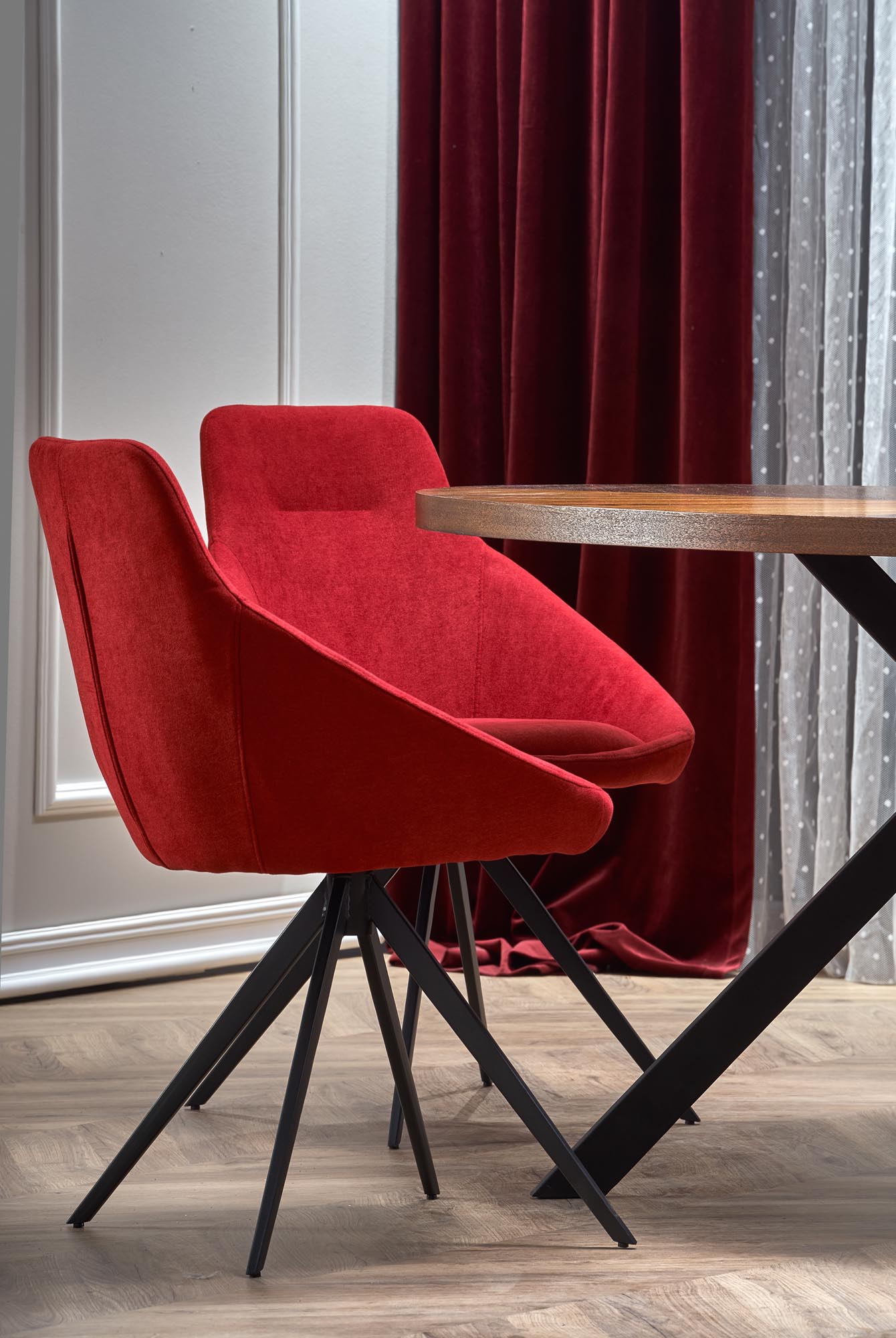 Tavolo rotondo per 4 persone rovere Zenith 170x76 cm