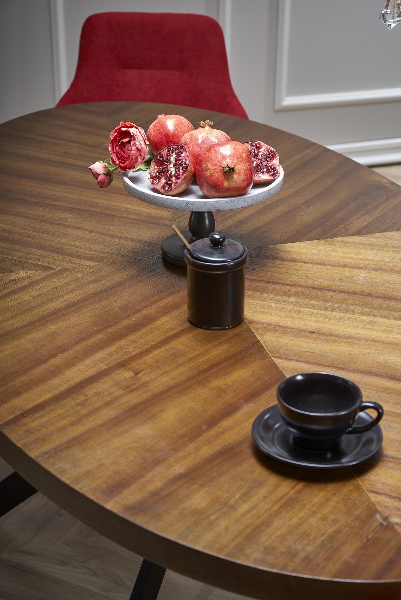 Tavolo rotondo per 4 persone rovere Zenith 170x76 cm