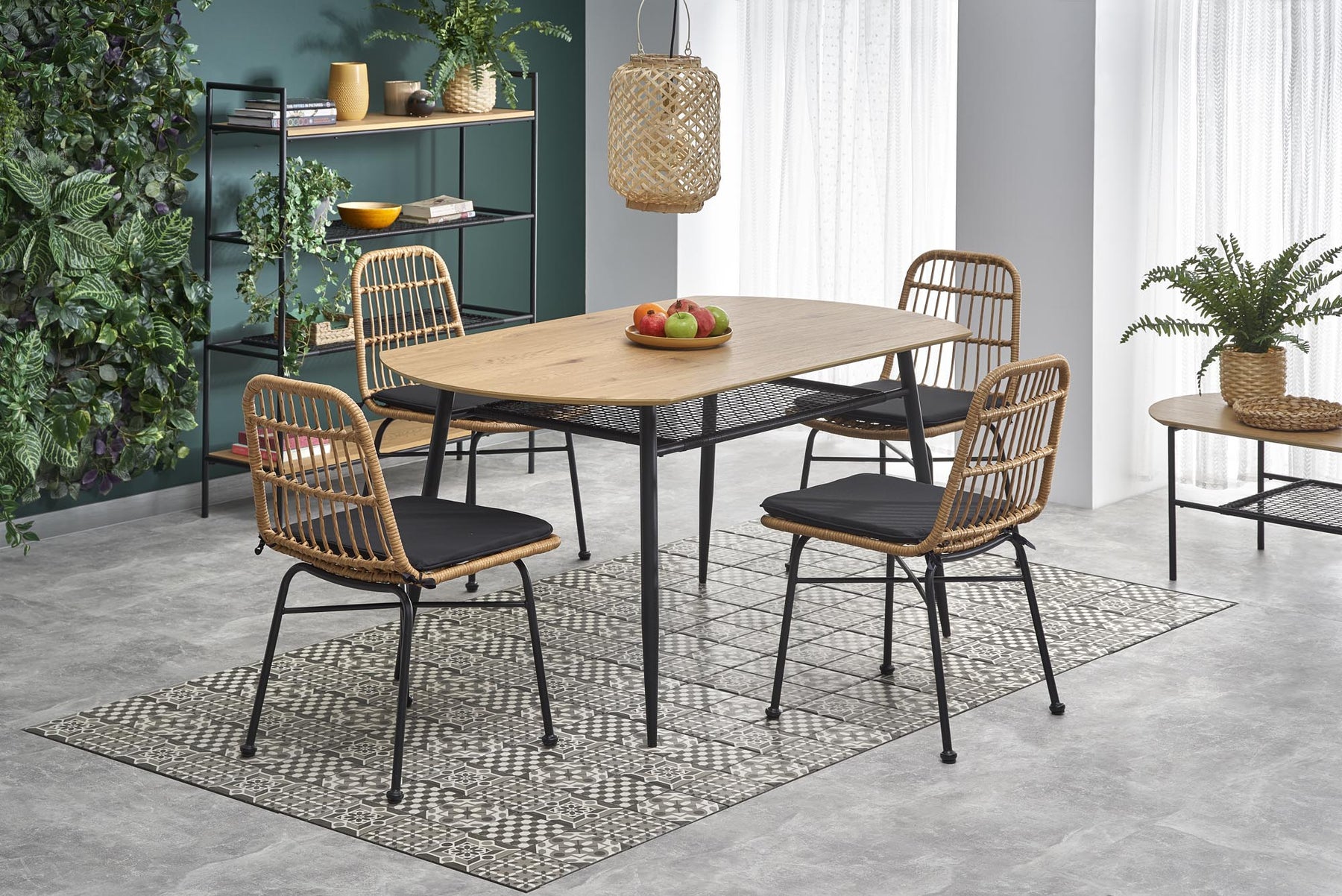 Tavolo per 4/6 persone rovere Jackson 160x90 cm
