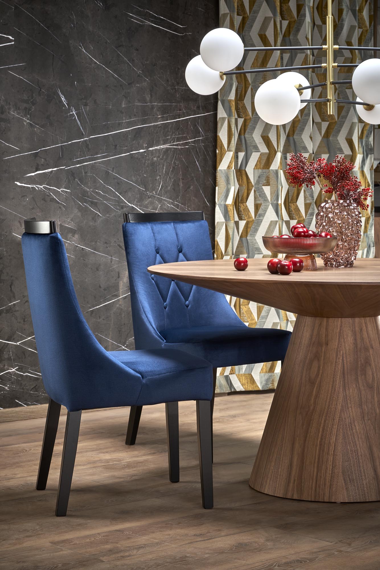 Tavolo rotondo per 4 persone rovere Topazio 136x78 cm