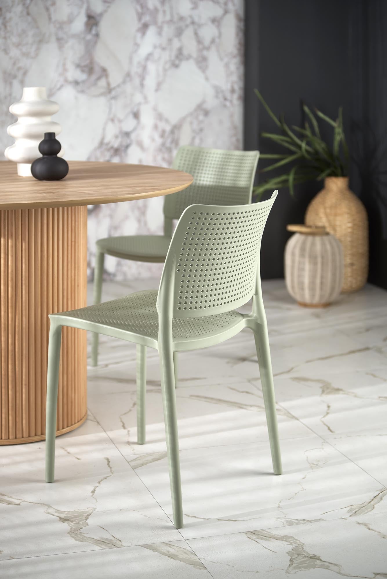 Tavolo rotondo per 4 persone rovere Erebus 120x78 cm