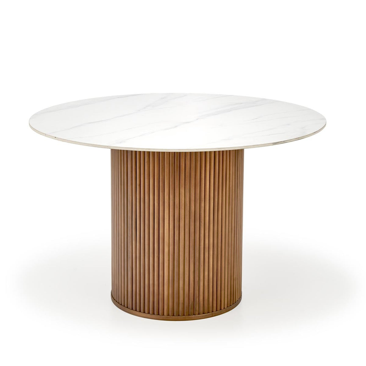 Tavolo rotondo per 4 persone marmo Adamello 120x76 cm