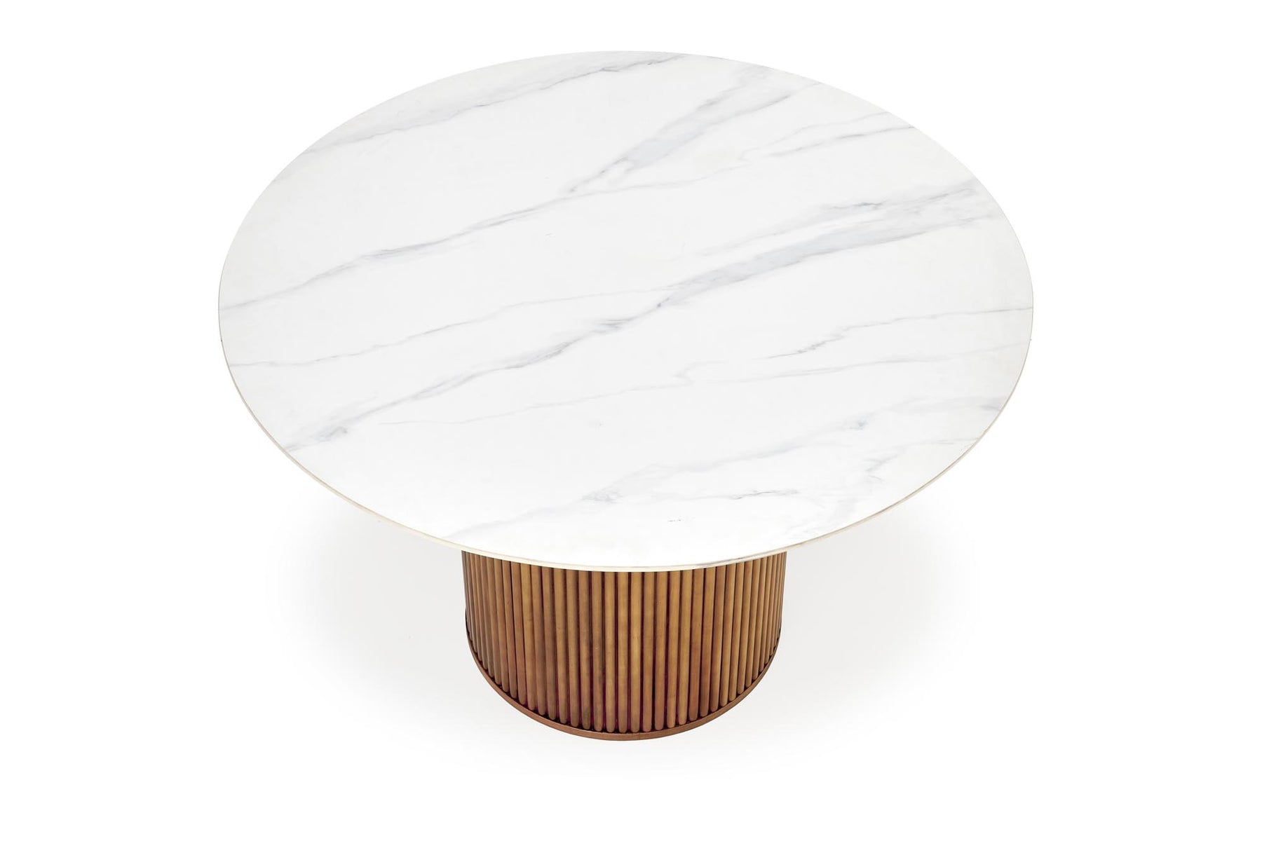 Tavolo rotondo per 4 persone marmo Adamello 120x76 cm