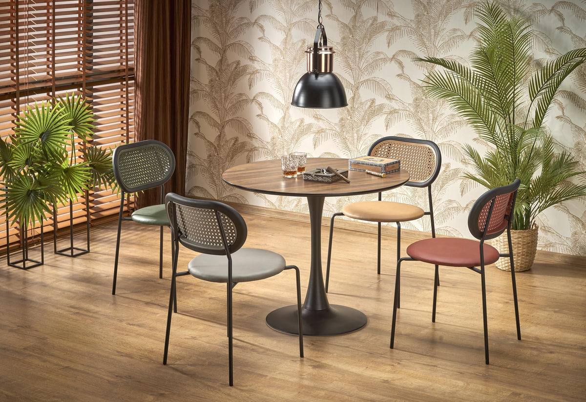 Tavolo rotondo per 4 persone rovere Umbros 90x73 cm