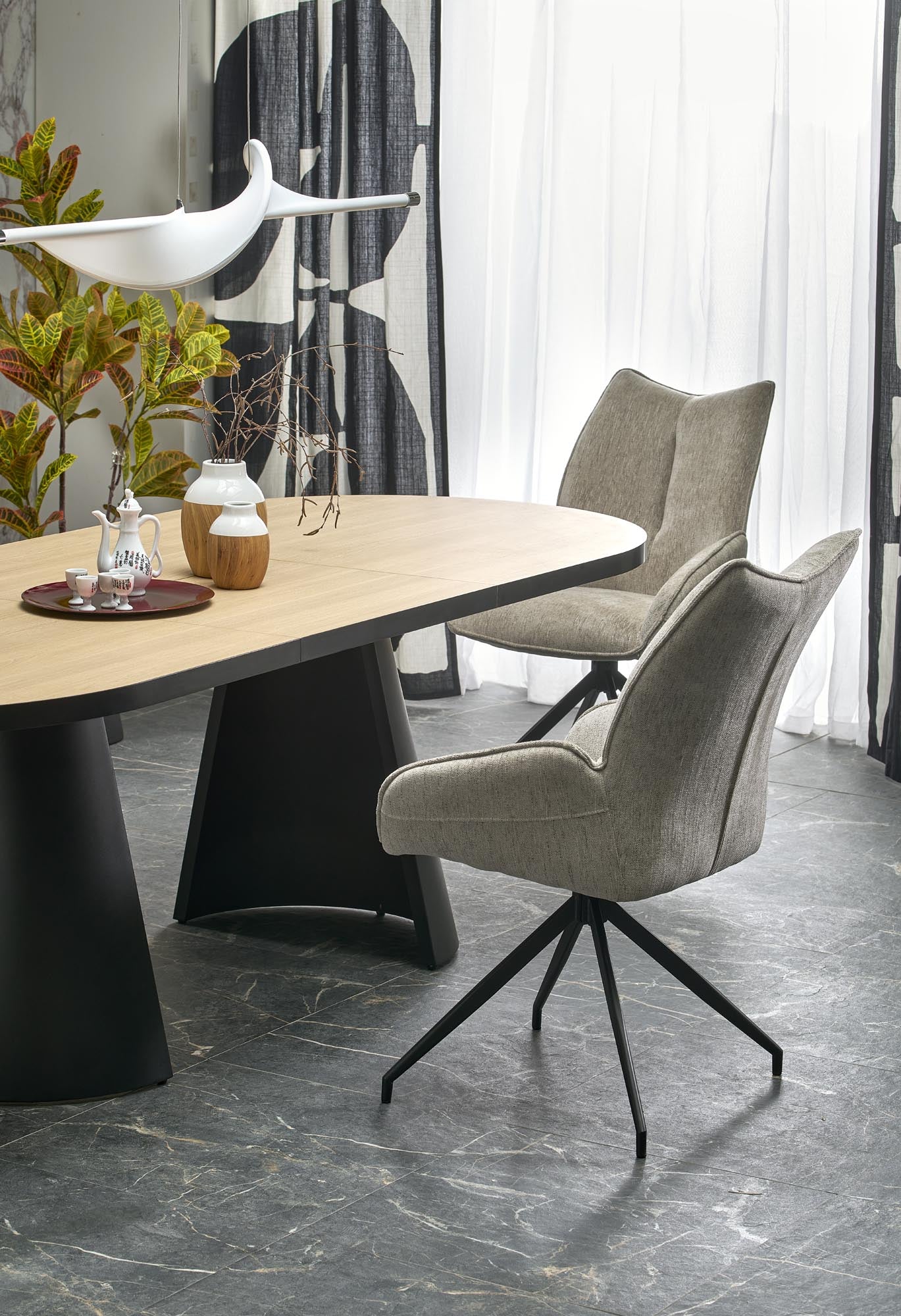 Tavolo allungabile per 6/8 persone marmo Nimbus 180/240x100 cm