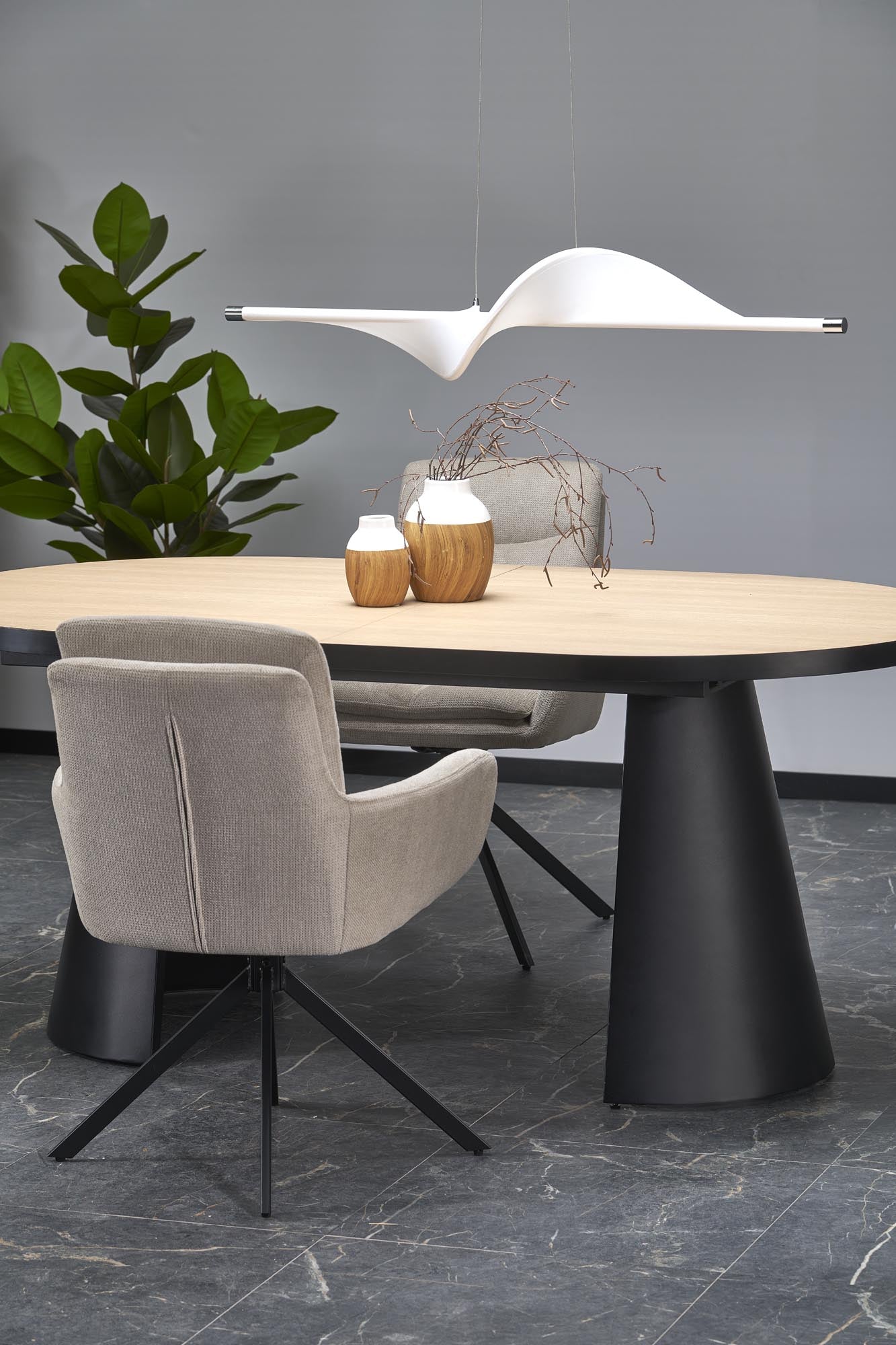 Tavolo allungabile per 6/8 persone marmo Nimbus 180/240x100 cm