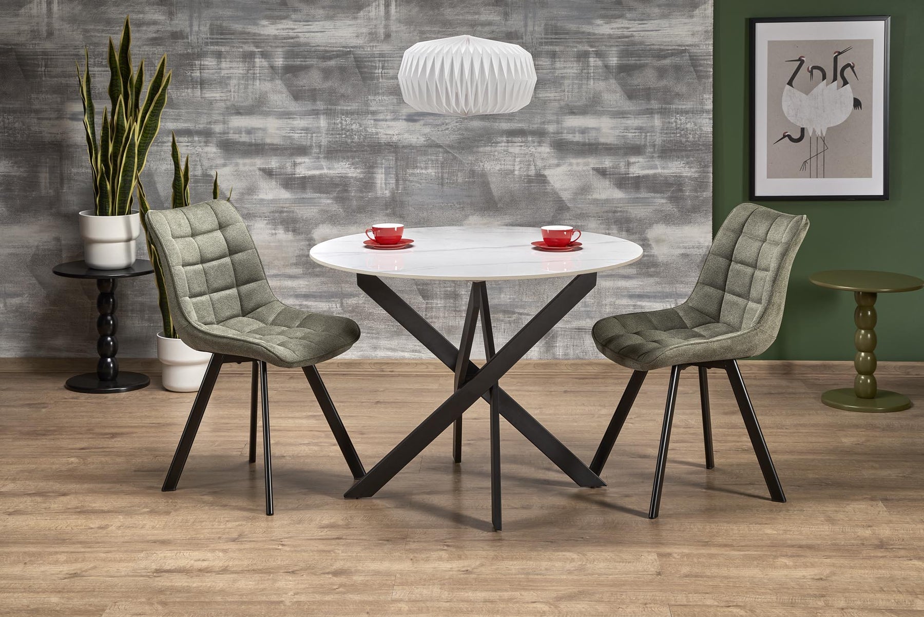 Tavolo rotondo per 4 persone rovere Everest 100x76 cm