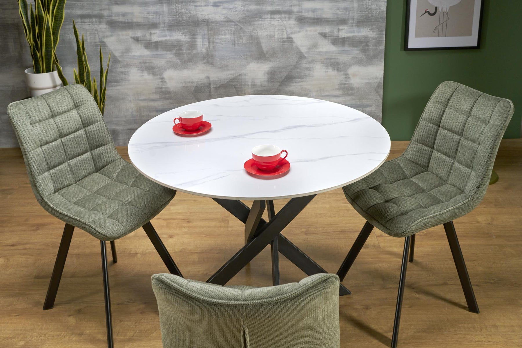 Tavolo rotondo per 4 persone rovere Everest 100x76 cm