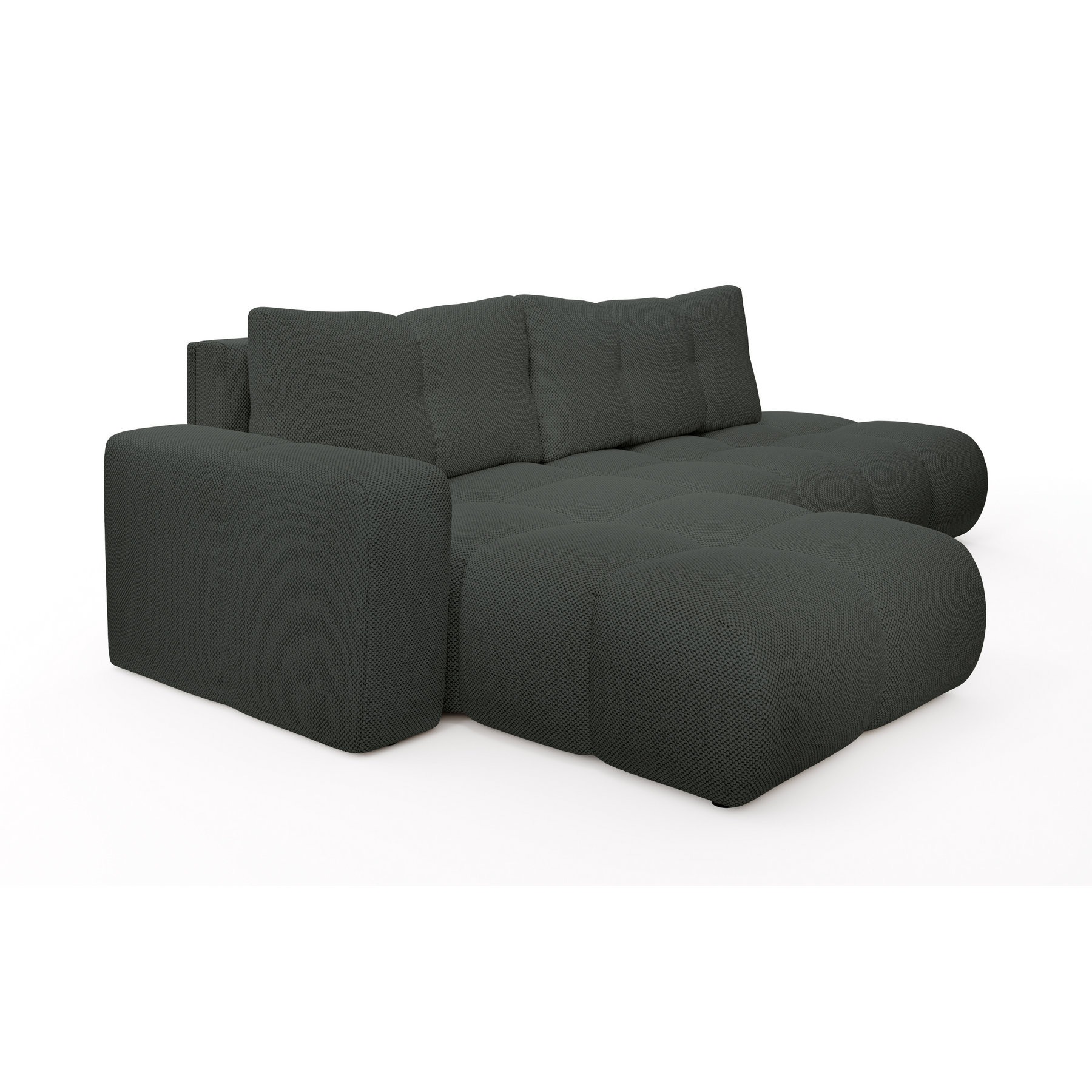 Divano letto angolare in tessuto cinigliato Vienna 286x177 cm