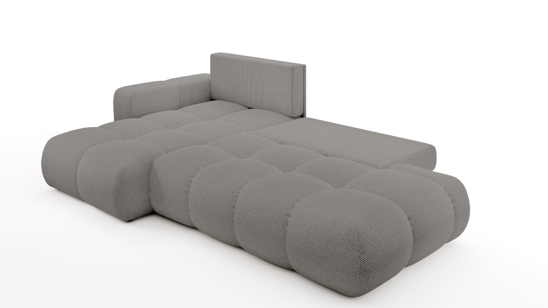 Divano letto angolare in tessuto cinigliato Vienna 286x177 cm