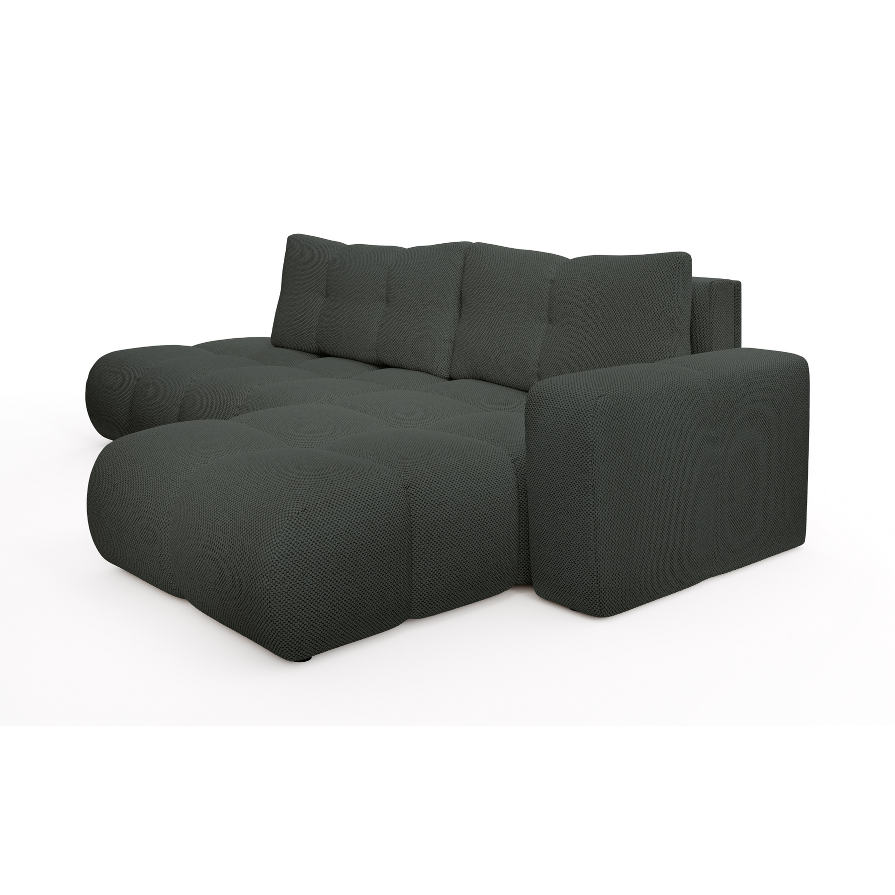 Divano letto angolare in tessuto cinigliato Vienna 286x177 cm
