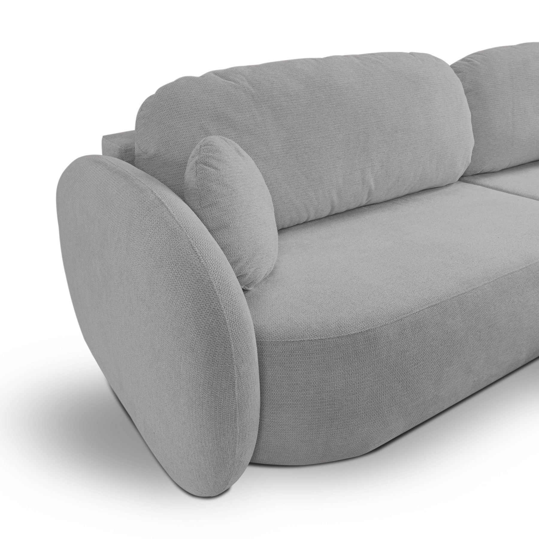 Divano letto angolare in tessuto cinigliato Madrid 248x174 cm