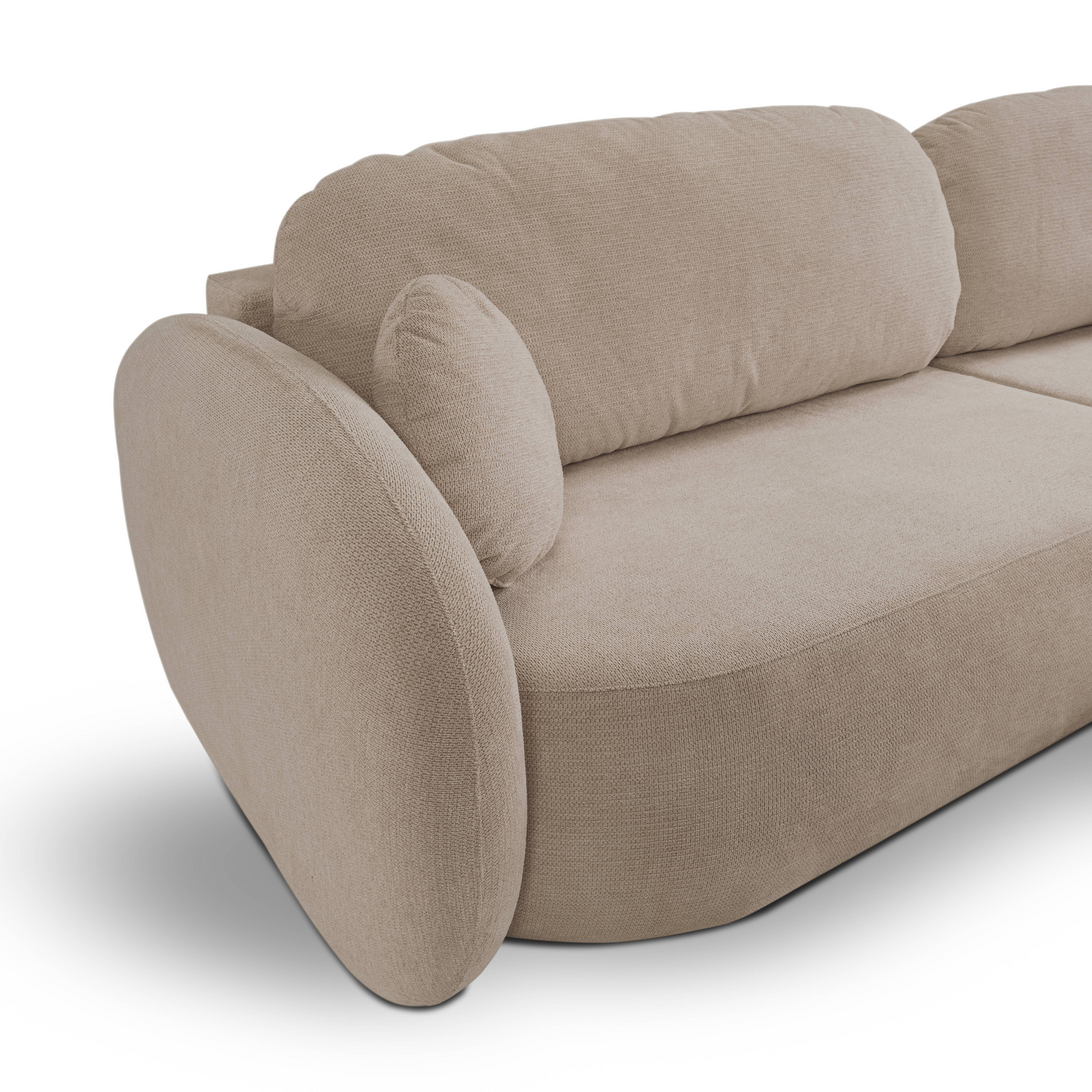 Divano letto angolare in tessuto cinigliato Madrid 248x174 cm