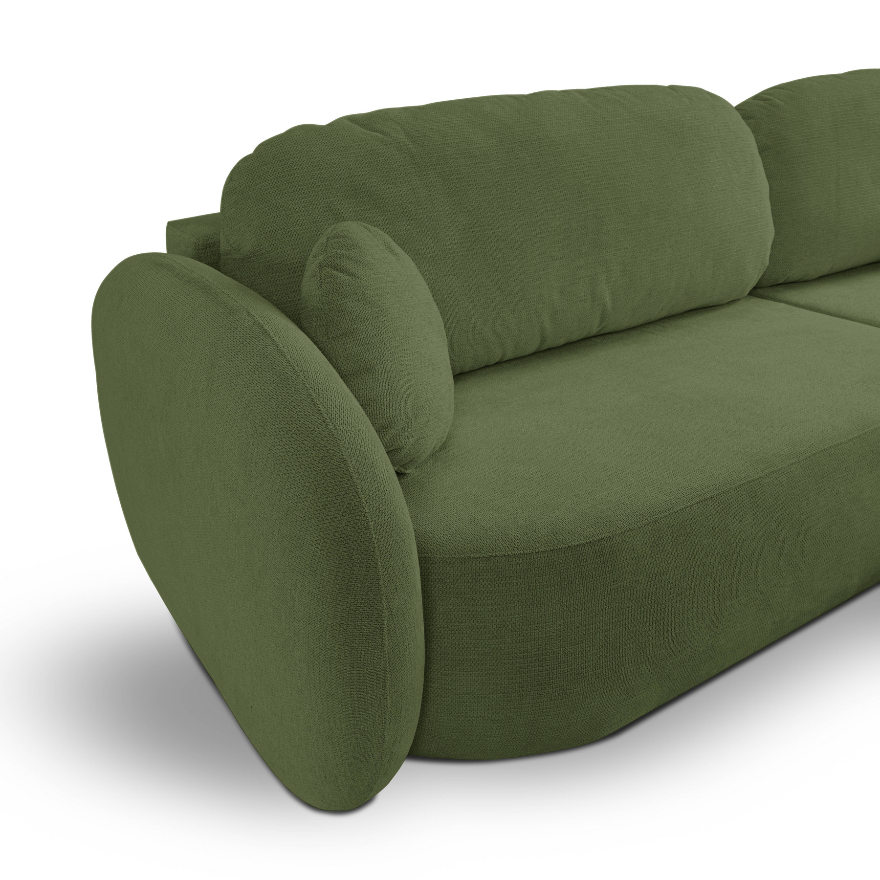 Divano letto angolare in tessuto cinigliato Madrid 248x174 cm