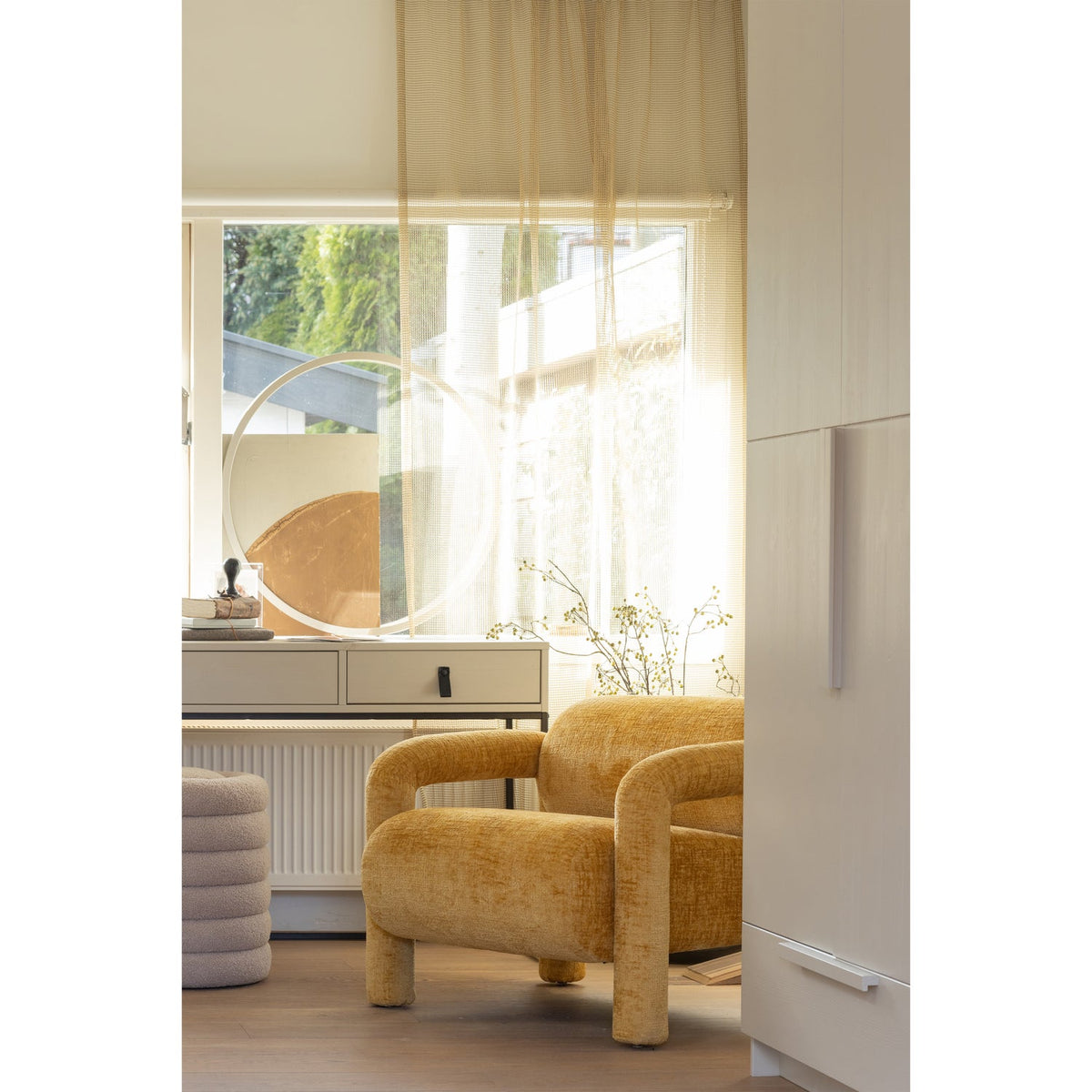 Cappottiera 3 ante 2 cassetti in legno di pino Pure 215x142 cm