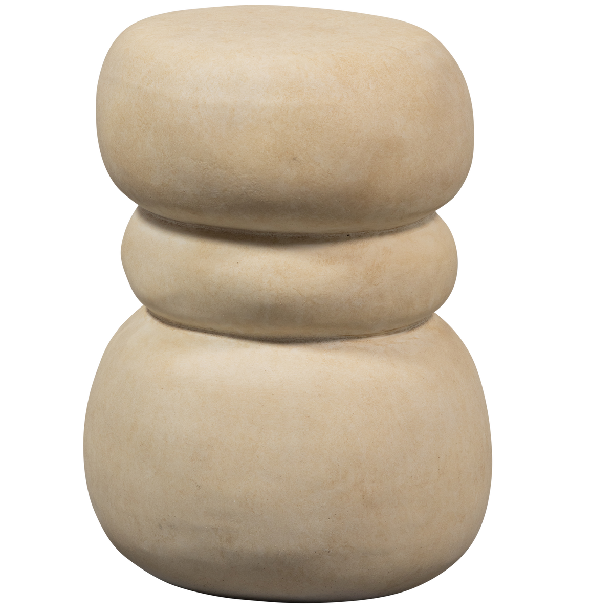 Tavolino in fibra di argilla Yvo 47x37 cm